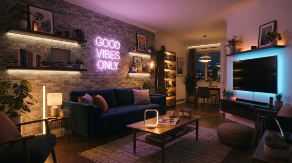 10 façons créatives d'intégrer le néon et les lampes LED dans votre déco