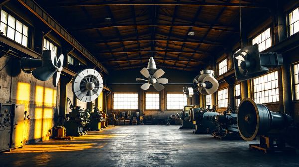 Top 5 ventilateurs de plafond industriels pour ateliers et entrepôts